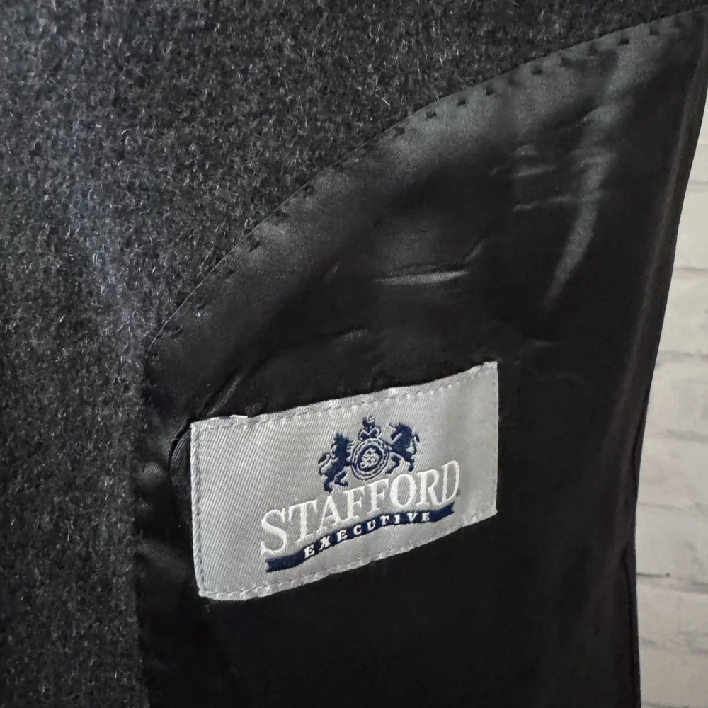 Stafford Executive‎ Charcoal Gray Size 44R 100% Camelhair Blazer Sport Coat Work